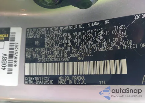 2006 Toyota Sienna Le from USA, damaged, VIN 5TDZA23C36S479087